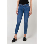 Blue Cotton Skinny Jeans