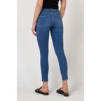 Blue Cotton Skinny Jeans