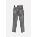 Gray Cotton Jeans Denim
