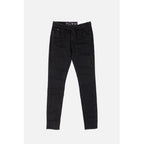 Black Cotton Skinny Jeans