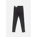 Gray Cotton Skinny Jeans