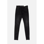Black Cotton Skinny Jeans