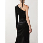 Bicolor Polyester Cocktail Dress