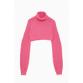 Red Marabou Turtleneck