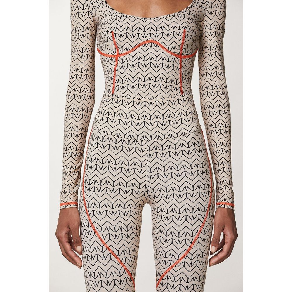 Bicolor Polyamid-Leggings