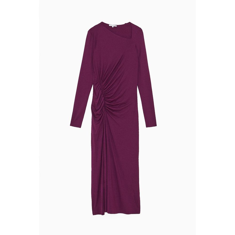 Abito casual in viscosa viola