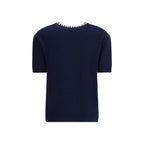 Blaues Wollsweatshirt