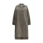 Bicolor Silk Casual Dress