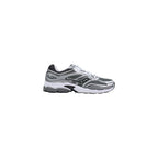 Gray Synthetic Athletic Sneakers