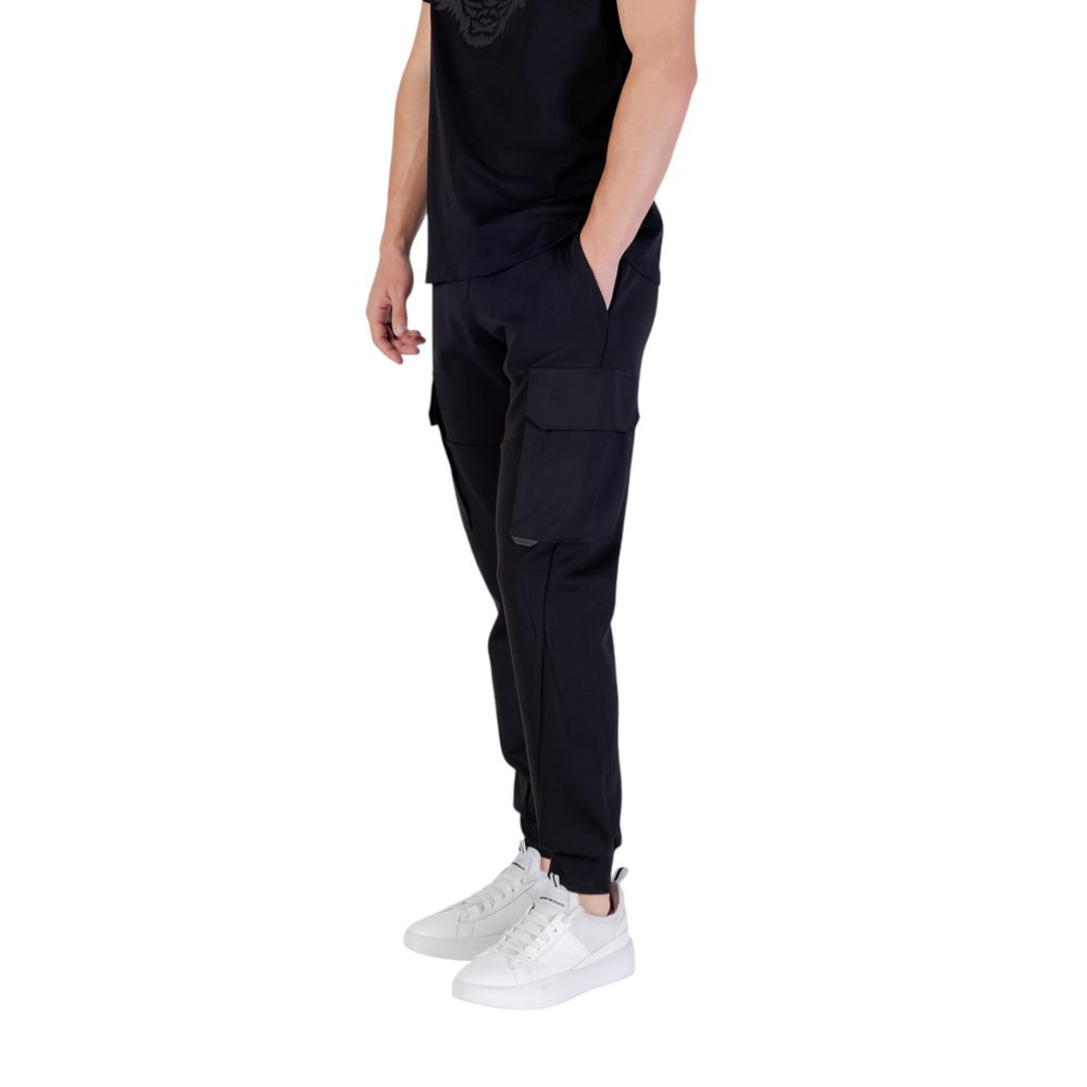 Schwarze Baumwoll-Jogginghose (Trainingshose)
