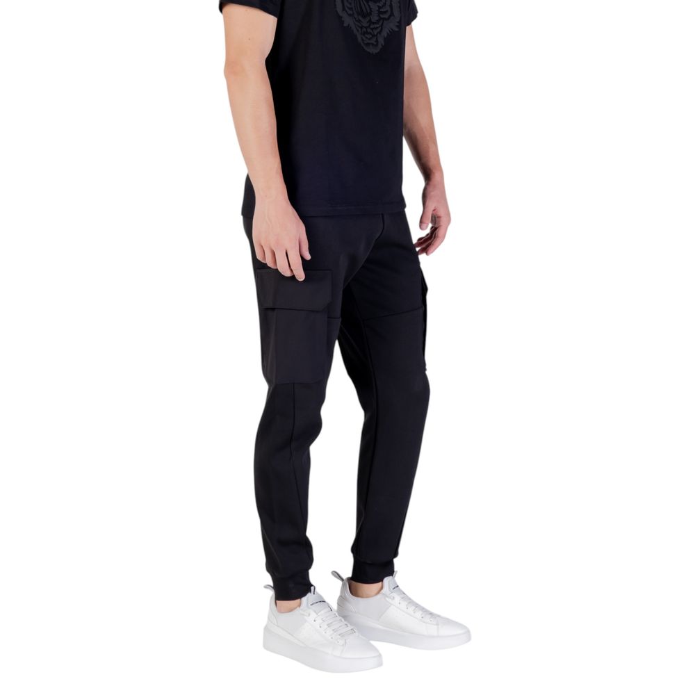 Schwarze Baumwoll-Jogginghose (Trainingshose)