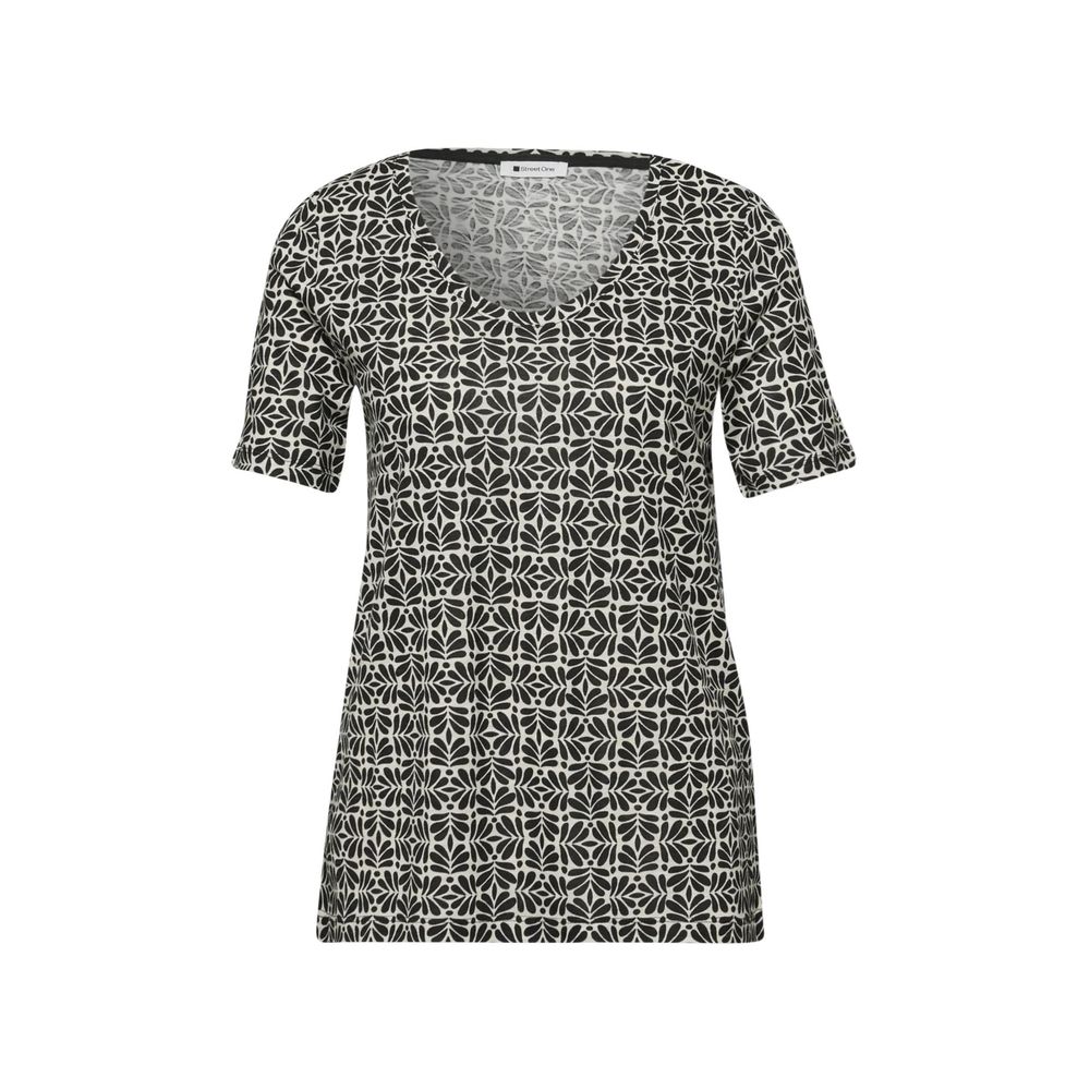 Schwarzes Modal-T-Shirt