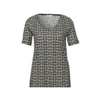 Schwarzes Modal-T-Shirt