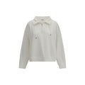 Weißes Baumwollsweatshirt