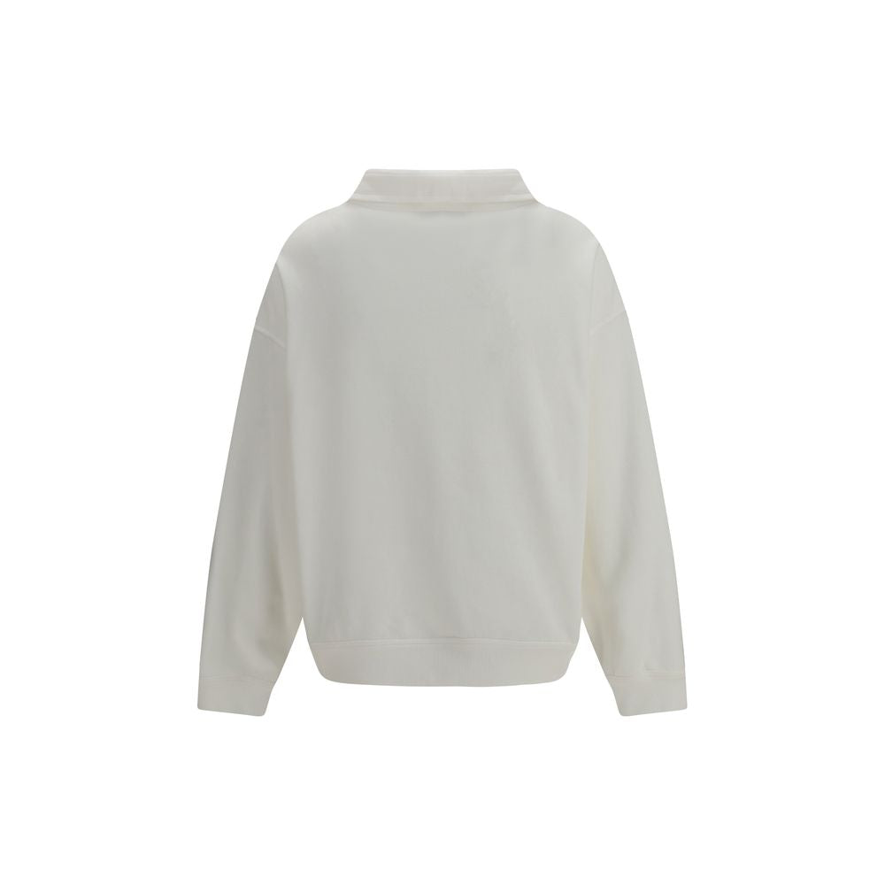 Weißes Baumwollsweatshirt