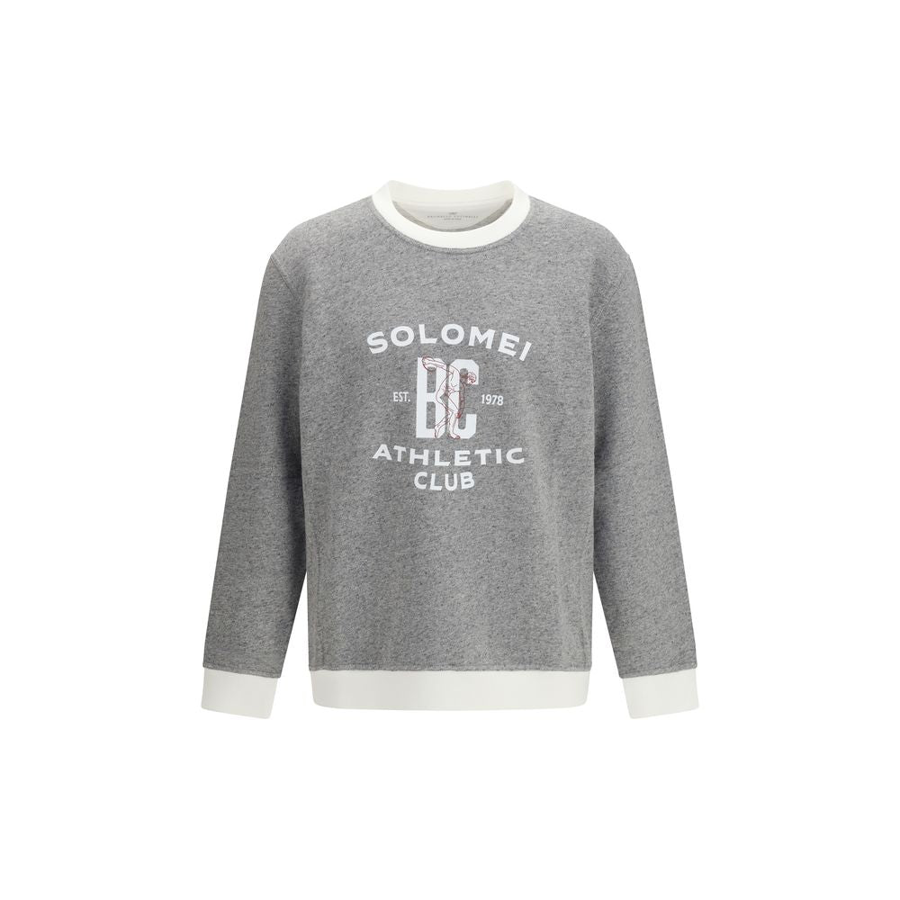 Graues Baumwoll-Sweatshirt