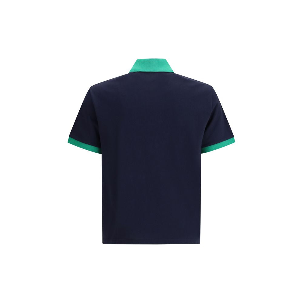 Polo Shirt in Blue Cotton