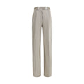 Freizeithose aus silbernem Polyester