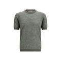 Zweifärbiges Leinen-T-Shirt