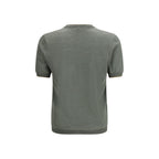 Zweifärbiges Leinen-T-Shirt