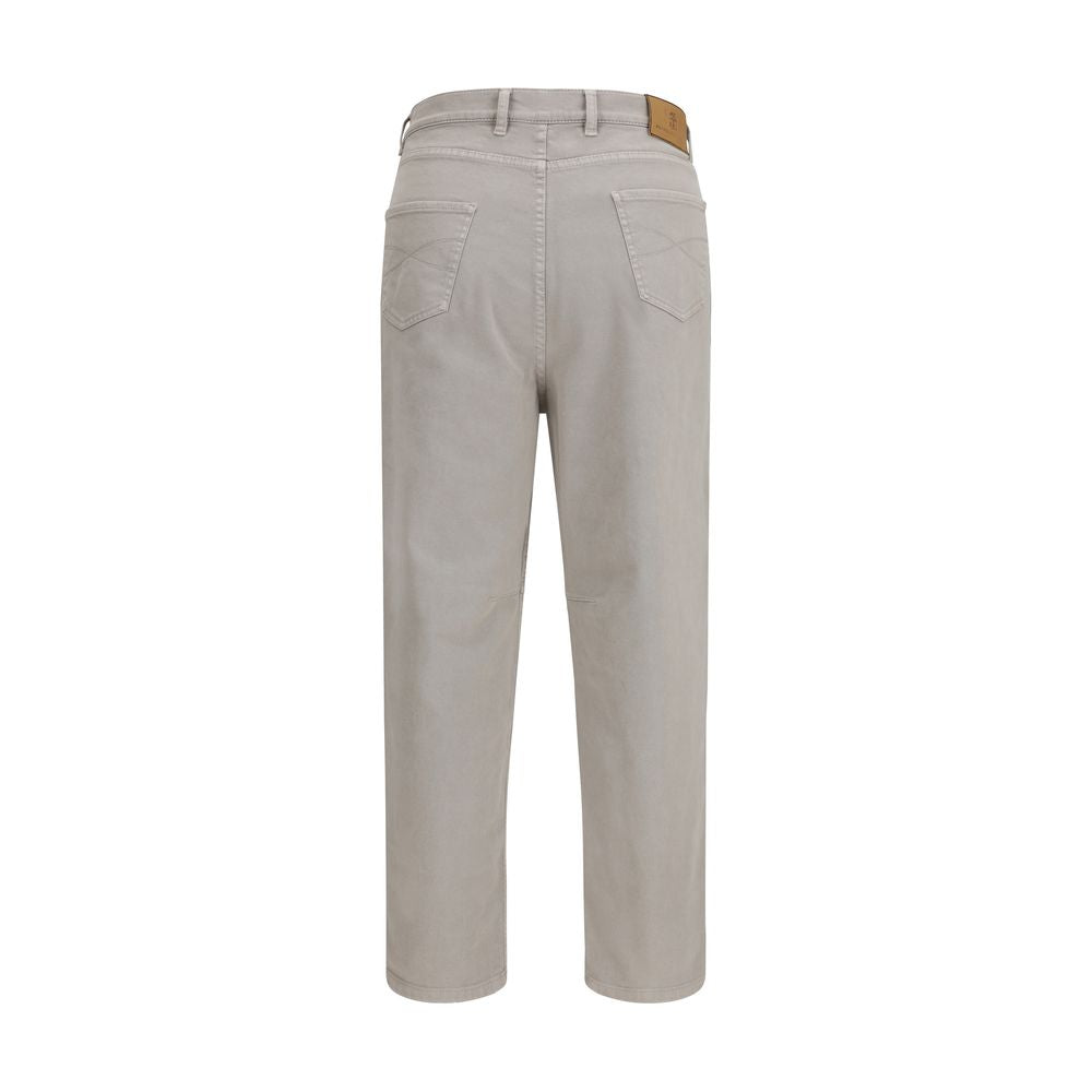 Braune legere Baumwollhose