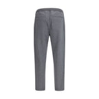 Pantalone casual in cotone grigio
