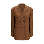 Brown Linen Blazer