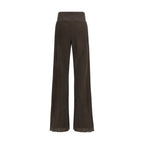 Braune Seidenhose (lässig)
