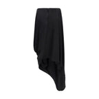 Black Copper Midi Skirt