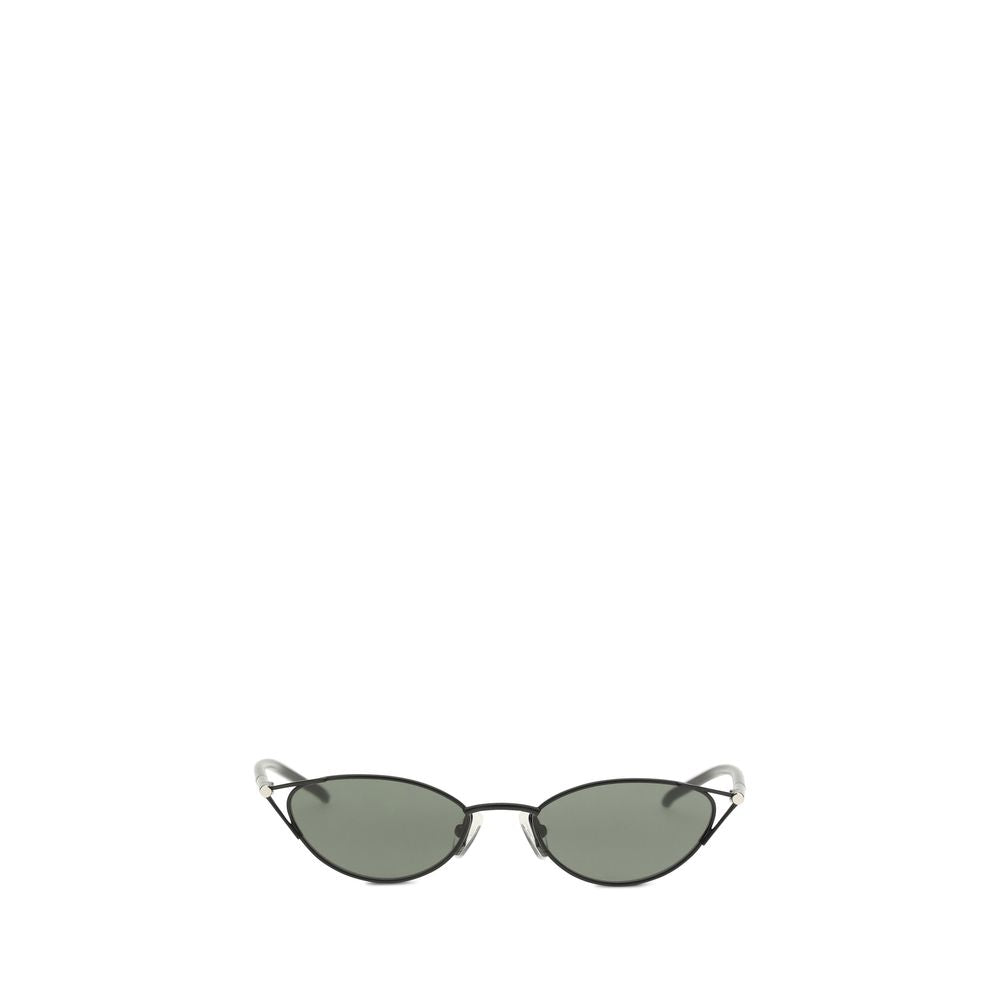 Schwarze Metallsonnenbrille