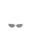 Schwarze Metallsonnenbrille
