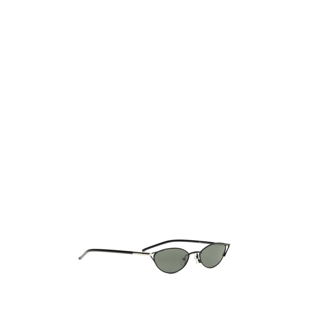 Schwarze Metallsonnenbrille