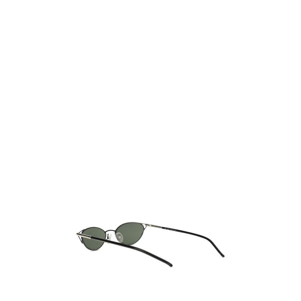 Schwarze Metallsonnenbrille