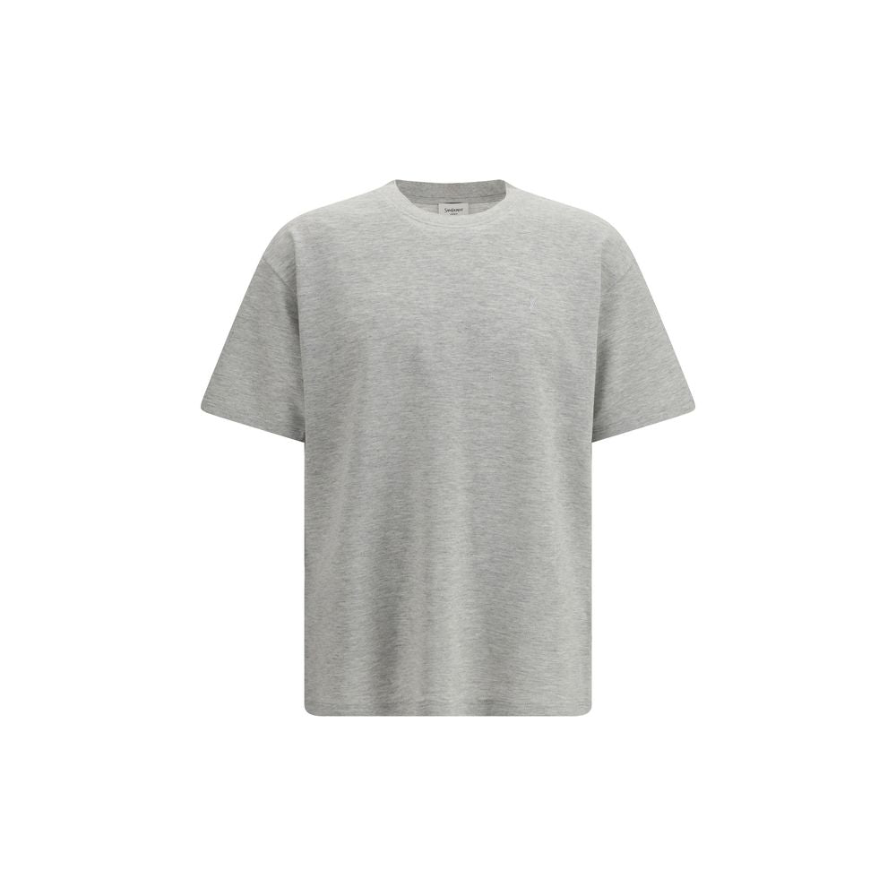 Graues Baumwoll-T-Shirt
