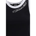 Schwarze Baumwoll-Tanktops