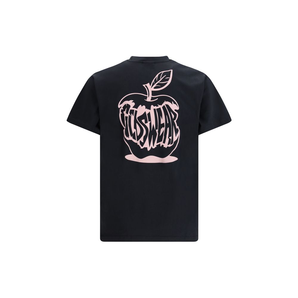 Graues Baumwoll-T-Shirt