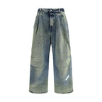 Blue Cotton Relaxed Fit Jeans