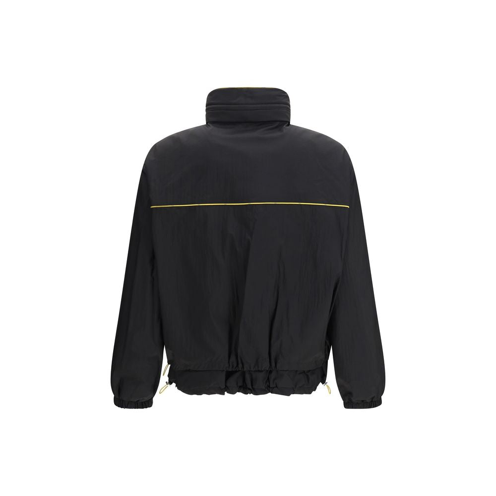 Schwarze Polyamid-Shell-Jacke