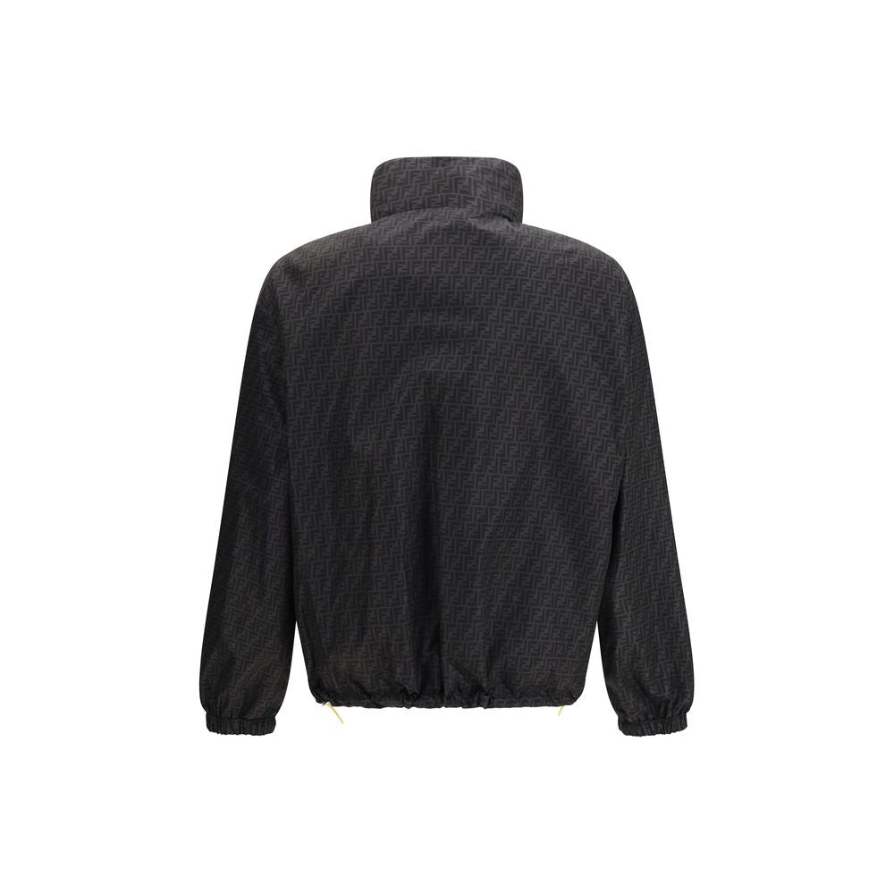 Schwarze Polyamid-Shell-Jacke
