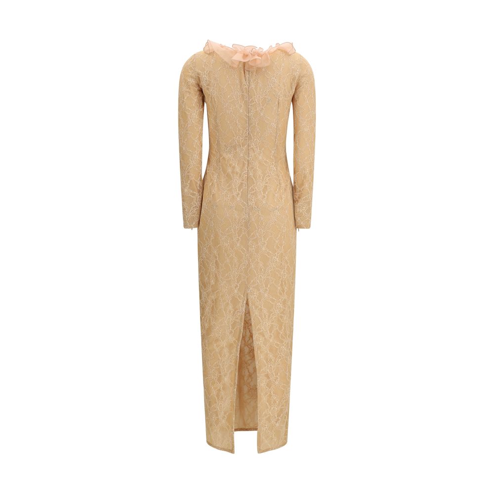 Alessandra Rich Multicolor Polyamide Cocktail Dress