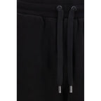 Black Cotton Casual Pants