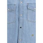Blaues Jeanshemd