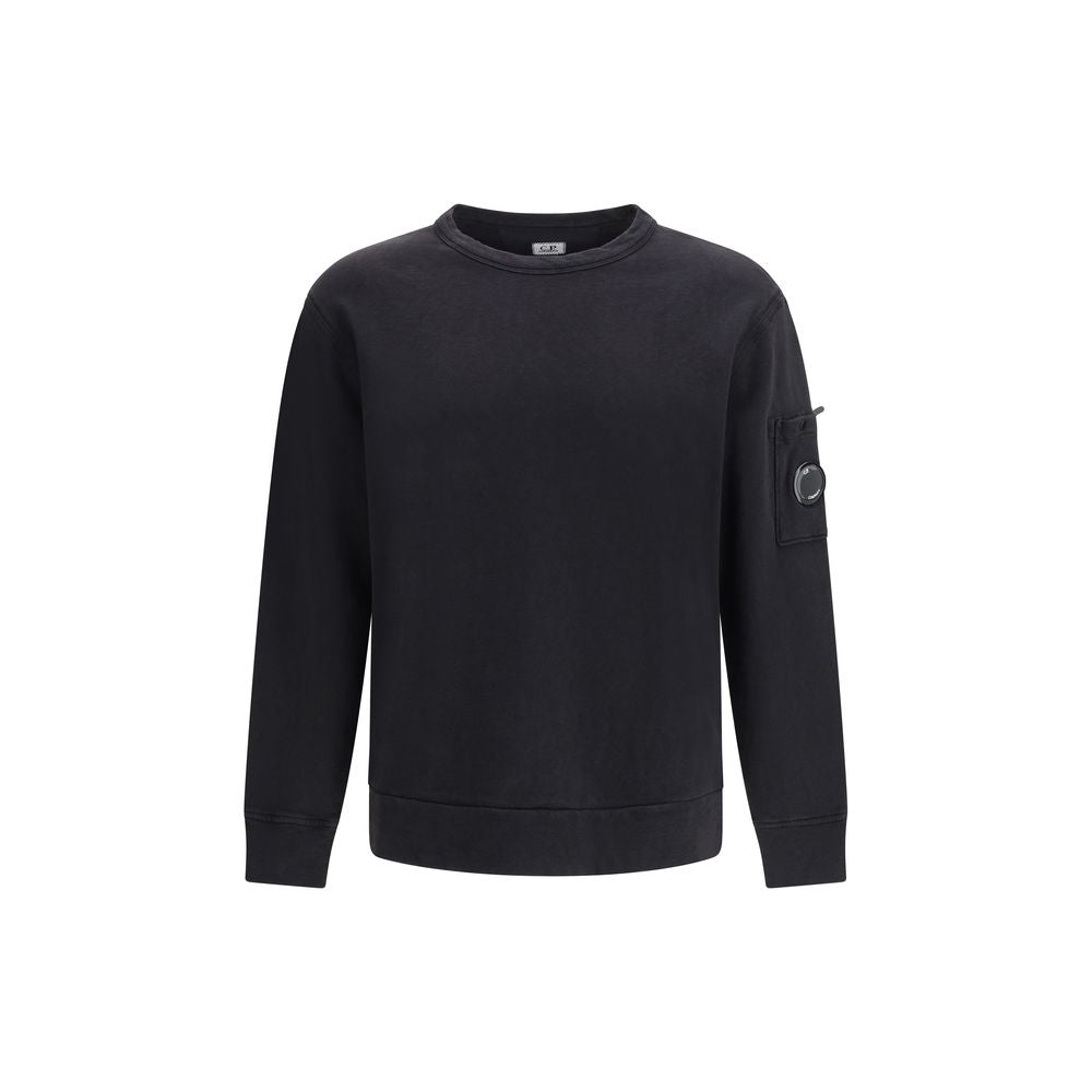 Schwarzes Baumwoll-Sweatshirt