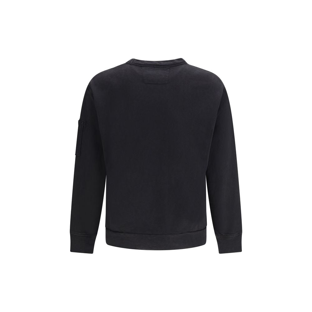 Schwarzes Baumwoll-Sweatshirt