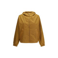 Beige Nylon-Shell-Jacke