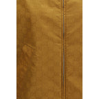 Beige Nylon-Shell-Jacke