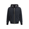Bomberjacke aus schwarzem Nylon