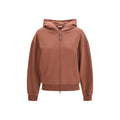 Felpa marrone in cotone