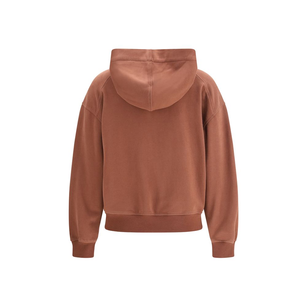 Felpa marrone in cotone