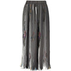 Black Polyester Women Skirt